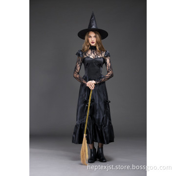 High Quality Cosplay Costume Black Witch Clothes